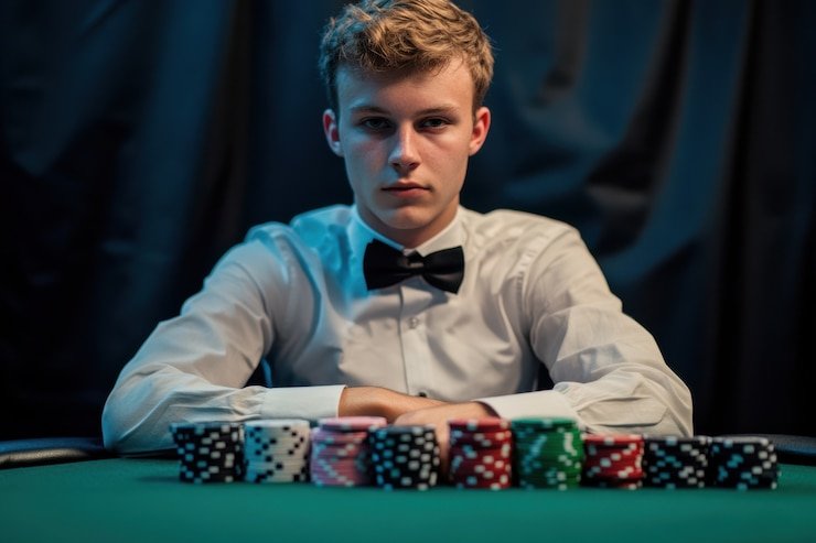 Keputusan taruhan setelah menerima hole cards Layar taruhan dan kartu pribadi dalam Casino Hold'em